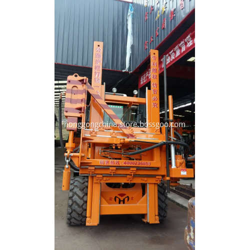 Highway Guardrail Post Ramming Machine